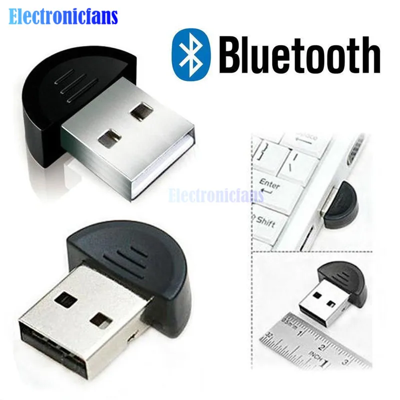 Mini USB Bluetooth Adapter Wireless Dongle V2.0 Wireless Computer Adapter Audio Receiver Transmitter for Windows XP Win7 Laptop