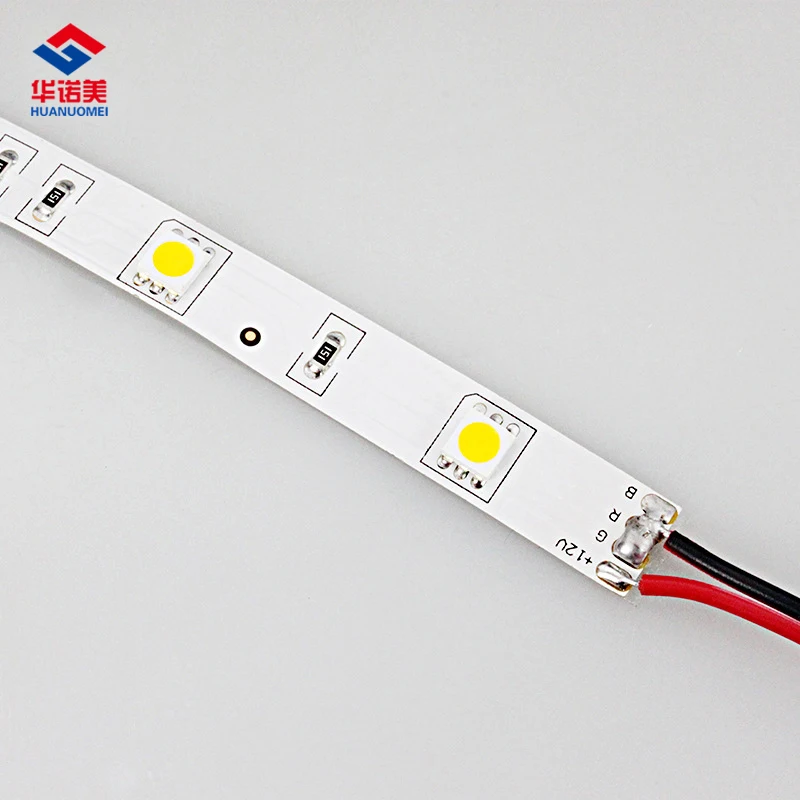 White 5050 LED Strip Light SMD5050 30LEDs/m 5M/Roll Flexible PCB SMD Tape LED Light DC12V Non-waterproof IP20 White Warm Lamp