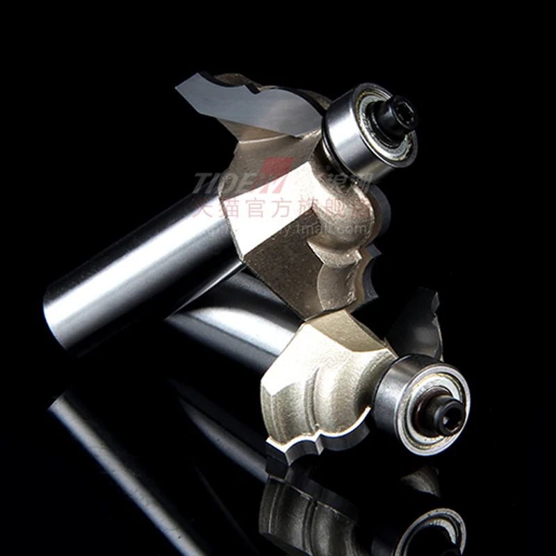 Huhao 1/2*3/8 Roman Ogee Router Bit Set Carbide End Mills Cortador Chamfering Carpintaria Router Bits Fresadora Tideway 2892