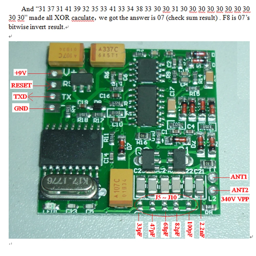 Módulo Lector de etiquetas de animales, 125-134,2 KHZ, salida TTL, AGV, RFID, FX-B, ISO11784, larga distancia + 2 etiquetas