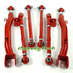 BRAND-NEW And Red Rear Camber Lateral Control Arms Suspension FOR 02-07 Subaru Impreza WRX/ STi GDA