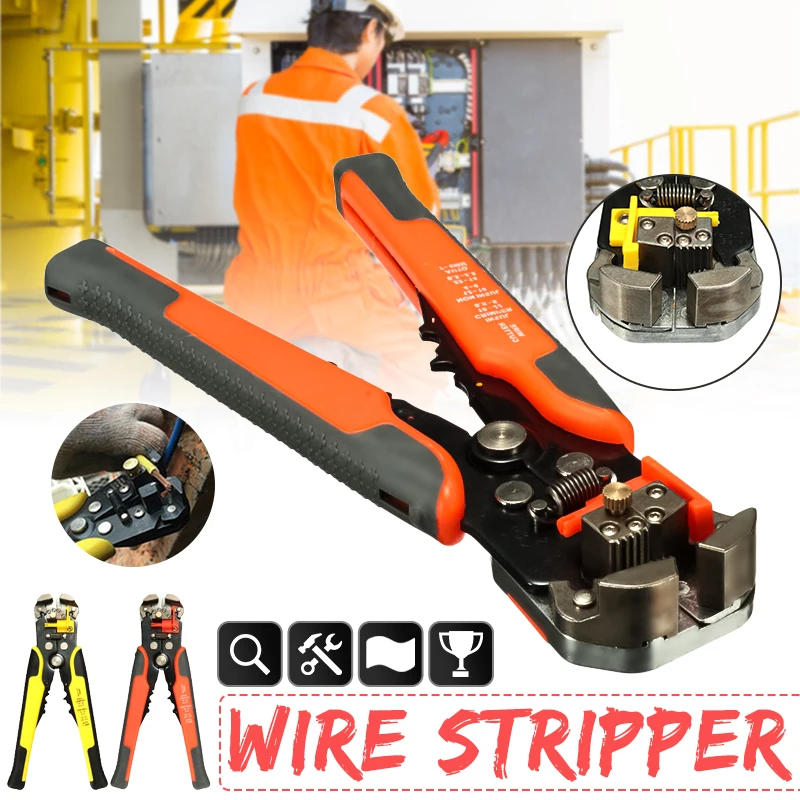 

WENXING Crimper Cable Cutter Automatic Wire Stripper Multifunctional Stripping Tools Crimping Pliers Terminal 0.2-6.0mm2 tool