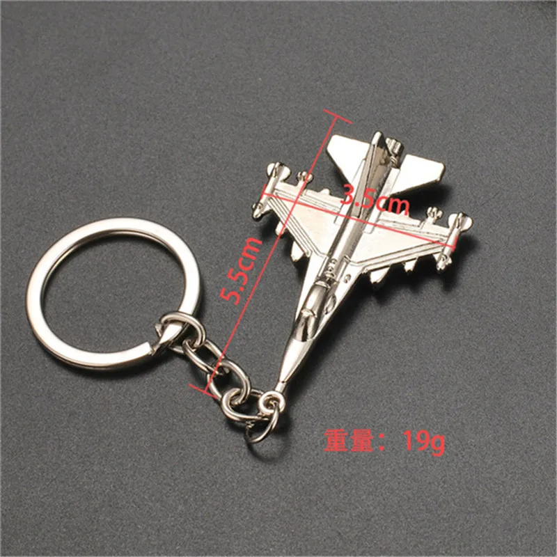 Creative helicopter keychain metal stainless steel transport Fighter key ring aircraft modeling novelty free shopping