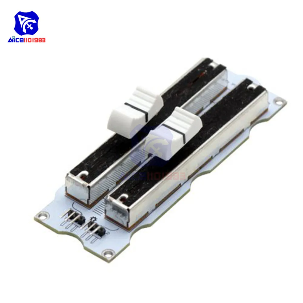 Dubbele Rij Dia Potentiometer 10K Lineaire Schuiven Weerstand Analoge Sensor Module Voor Arduino Mixer Elektronische Bouwsteen