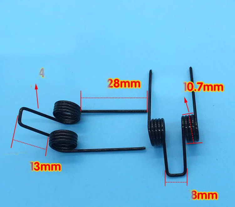 Strong double torsion spring Wire diameter 1.2 outside diameter 10.7 Drag spring 20pcs