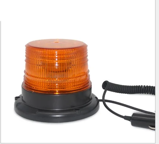 DC12V ร้อนขายแม่เหล็กติดตั้งไฟเตือนความปลอดภัย Strobe ไฟฉุกเฉินตำรวจไฟสีแดงสีฟ้า Amber สีเหลือง