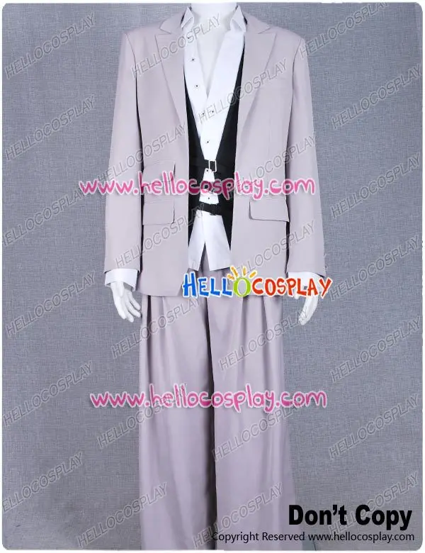 Final Fantasy VII Advent Children Rufus Shinra Cosplay Costume Outfit H008