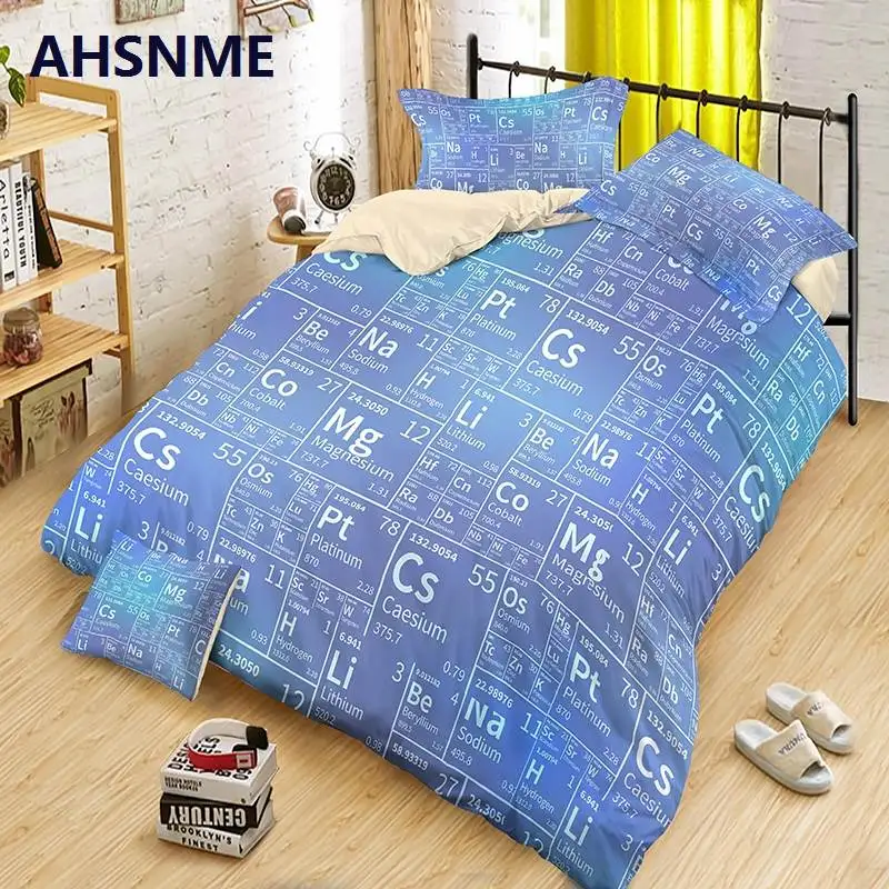 

AHSNME Physical Quilt Cover Set Chemistry Duvet Cover Children Boys Girls Bedding Sets Customize Design Dropshipping