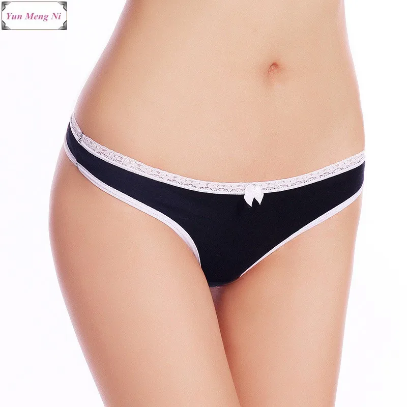 Hot Selling Ms. Cotton Solid Color Sexy Thong Panties T Pants Women's Panties Girl Briefs 87277