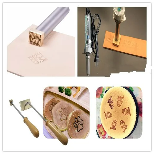 Custom Design Leather Hot Foil embossing  Stamping leather craft handmade carving Digital Alphabet  Leather Stamp DIY Mould