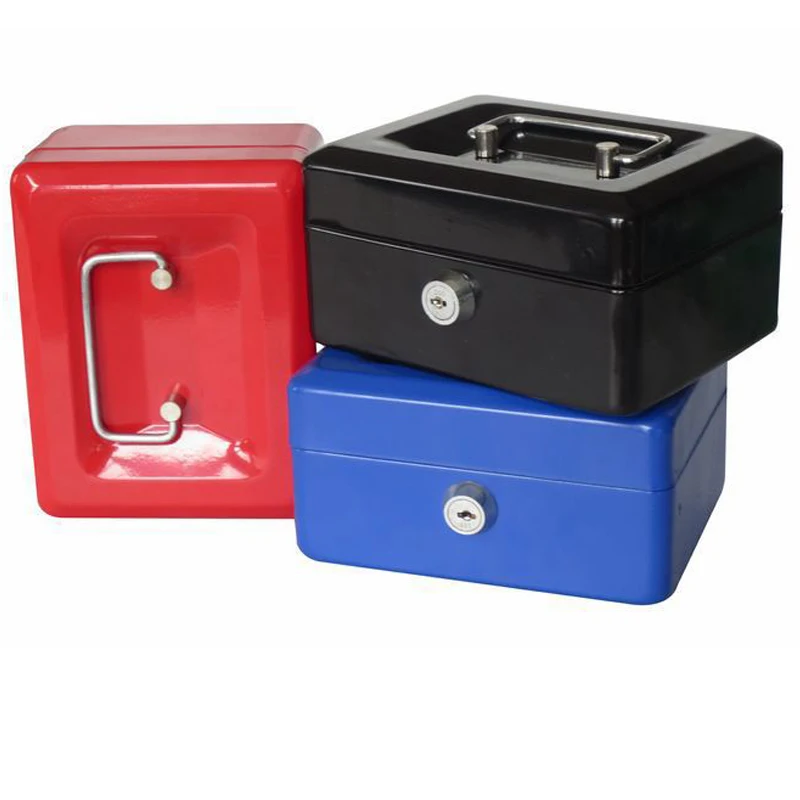 Ne Mini Draagbare Beveiliging Kluis Geld Sieraden Storage Collection Box Voor Home School Office Met Compartiment Lade Lockablexs