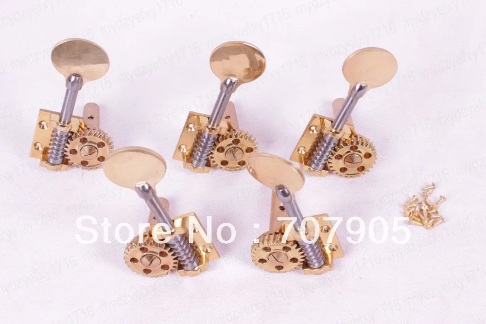 

5 string 1 set peg Double bass Peg Tuner Keys Metal Body 3/4 Durable Brass parts High quality