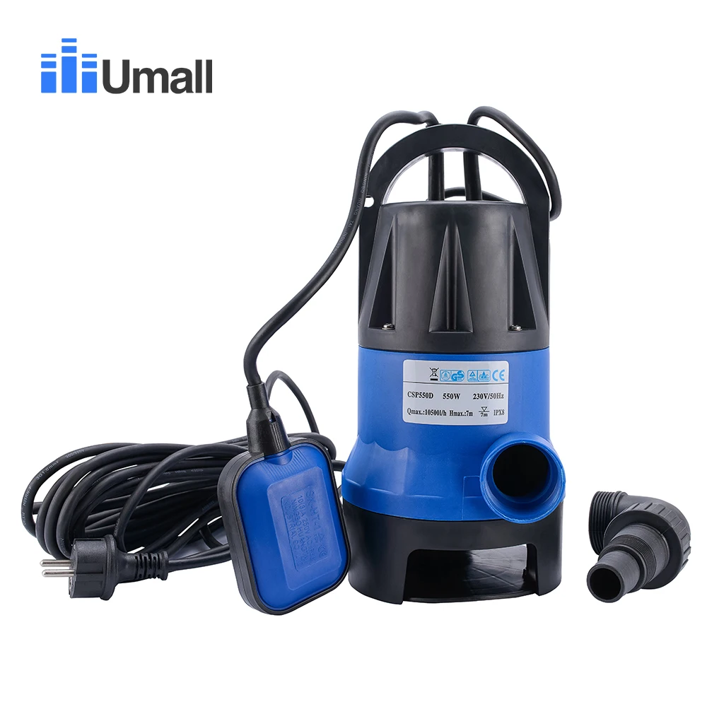 550W Plastic Electric Submersible sewage Pump Aquarium fish Pond Irrigation Water Well Fountain Garden Pumps