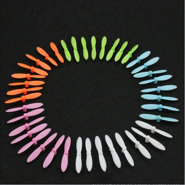 1lot=5colors*8=40PCS 3CM Propellers Blades Rotors Props CX10 CX-10 CX-10A Mini Quadcopter Drone Rc Spare Parts  Rc Helicopter