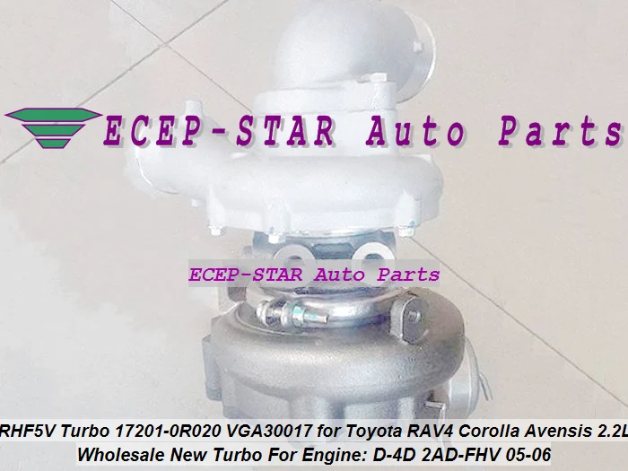 RHF5V VB13 17201-0R020 17201-0R021 VGA30017 VAA30017 Turbo Turbocharger For Toyota RAV4 D-4D Corolla Avensis Auris 2AD-FHV 2.2L