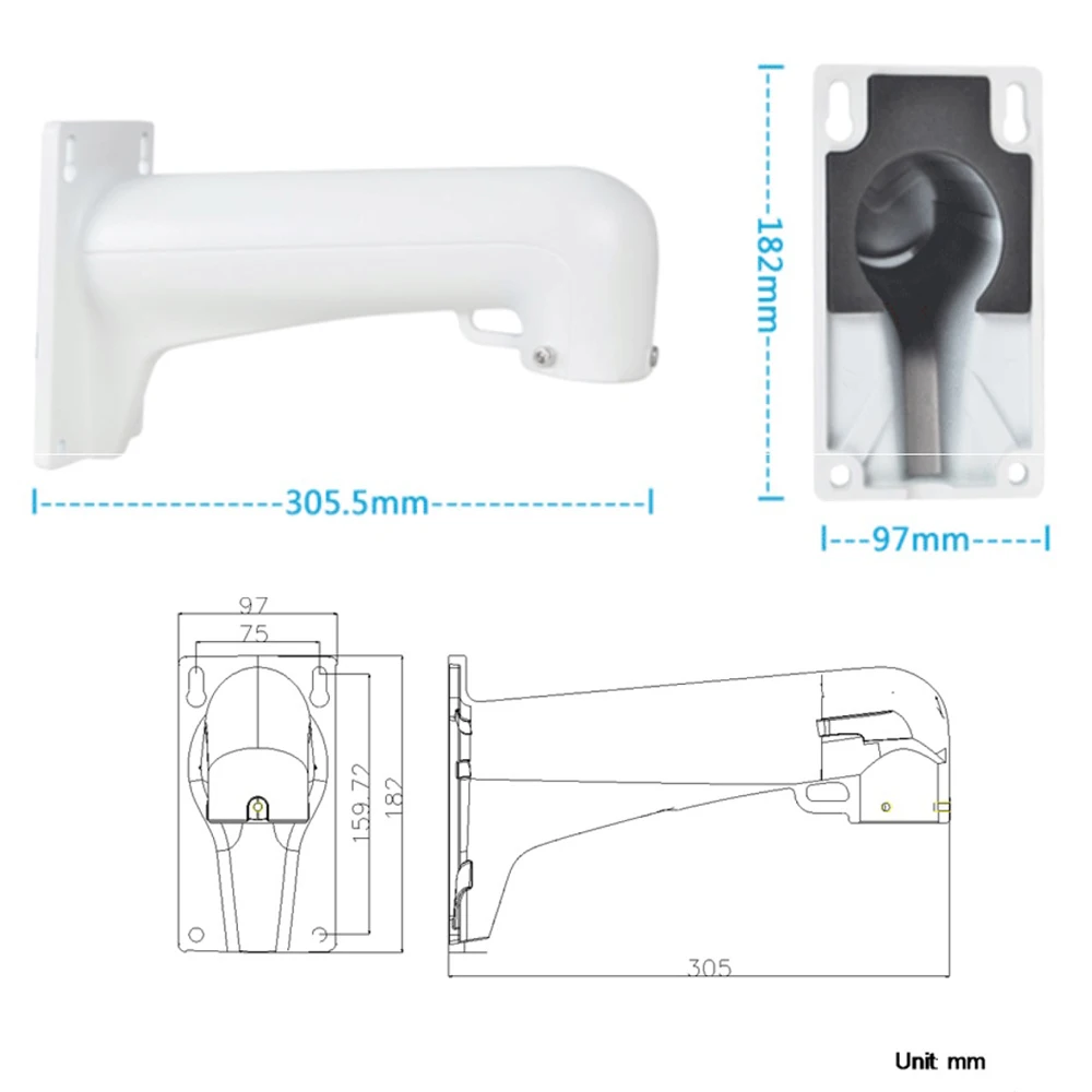 Bracket Junction Box DS-1602ZJ Outdoor Indoor Celing Mount for PTZ IP Camera DS-2DE4225W-DE Speed Dome