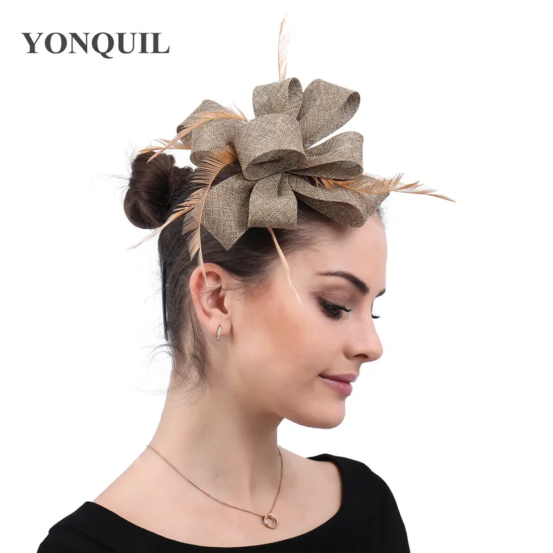 Ladies Occasion Headwear Hair Pin Fascinators Hair Accessories For Women Elegant Headbands Feathers Party Show Headdress