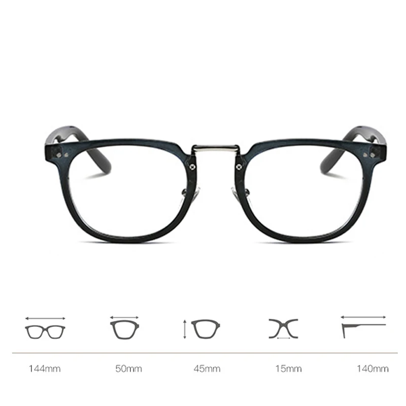 Vintage Optical Glasses Frame Eyeglasses Women Men Clear Eyewear Frames Prescription Spectacle