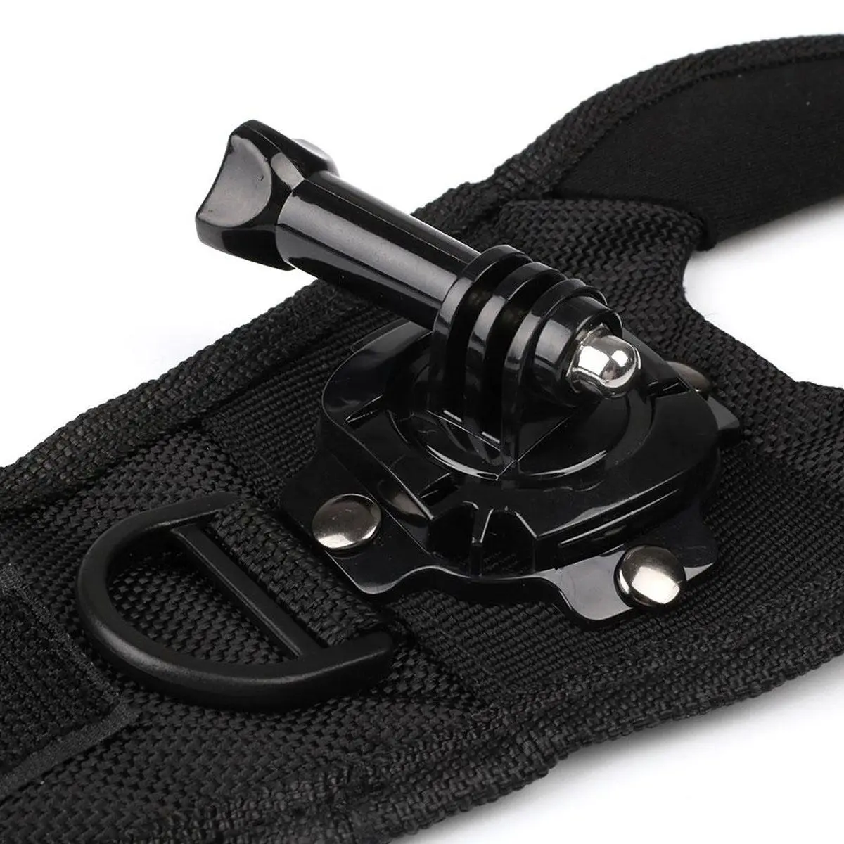 สายคล้องข้อมือเข็มขัด Band Mount ผู้ถือขี่สำหรับ GoPro Hero 1 2 3 3 + 4 กล้องสีดำกีฬา