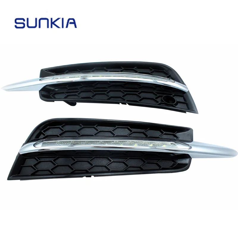 

SUNKIA 2Pcs/Set LED Daytime Running Light 9LED DRL For Chevrolet Cruze (2009-2012) DRL With Turning Signal Dimmed Light