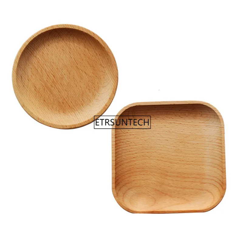 

100pcs/lot High Quality Beech Plates Wooden Tableware Beech Wood Plate Handmade Sushi Dish For Daily Uses Or Gifts LX0922