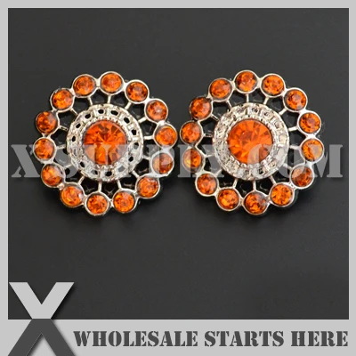 

Color Option: RB1007 #38~#55 Acrylic Rhinestone Button, Shank Backing for Headband Flower Center