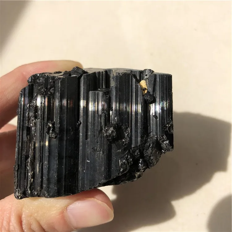 top quality large black tourmaline big size natural stones and minerals rough black tourmaline specimen around 100g image 5