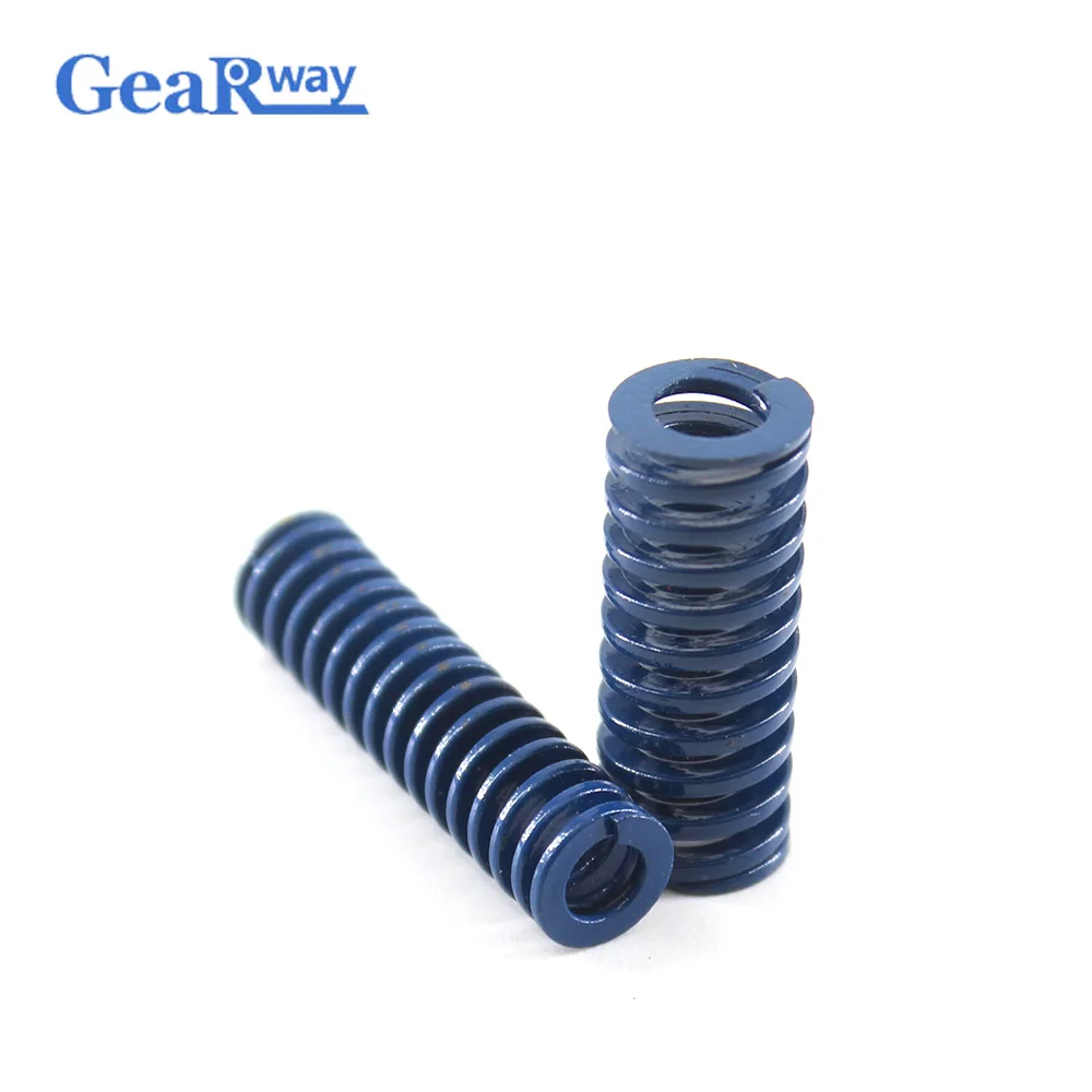 Gearway Blue Die Spring 48% Compression Ratio Spiral Stamping Compression Die Spring TL22x20/22x25/22x30/22x50/22x55mm