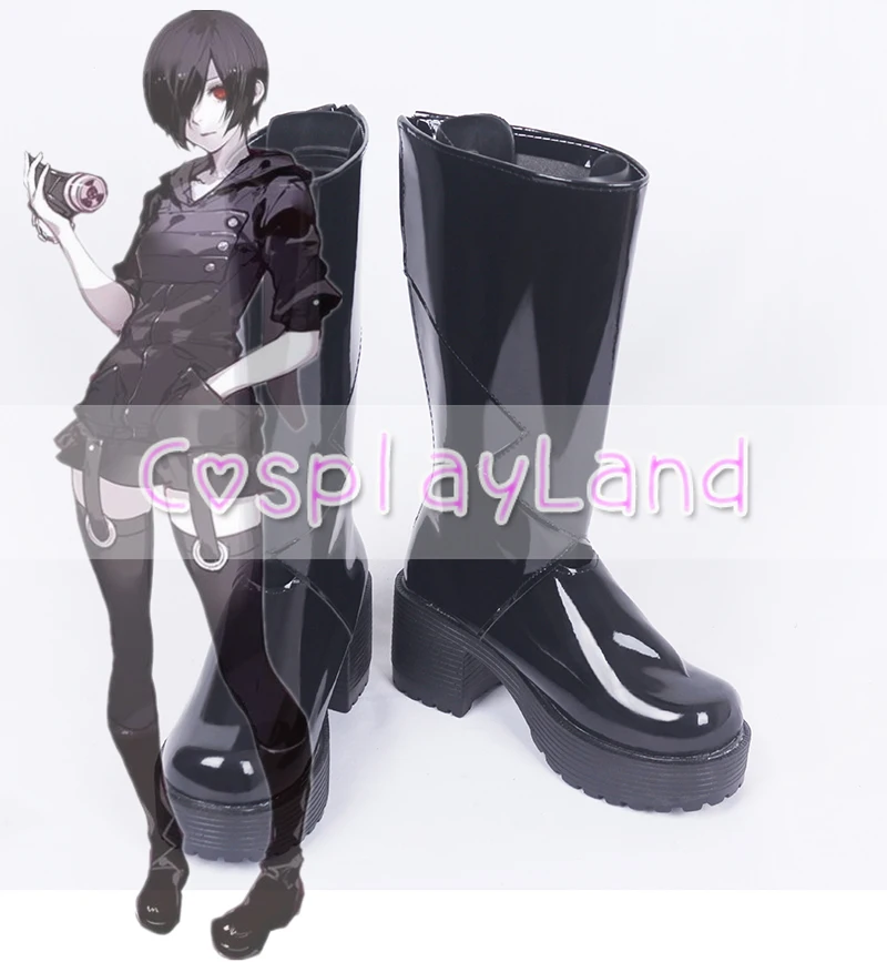 

Tokyo Ghoul Kirishima Touka Black Cosplay Shoes for Adult Women Shoes Costume Accessories Custom Made