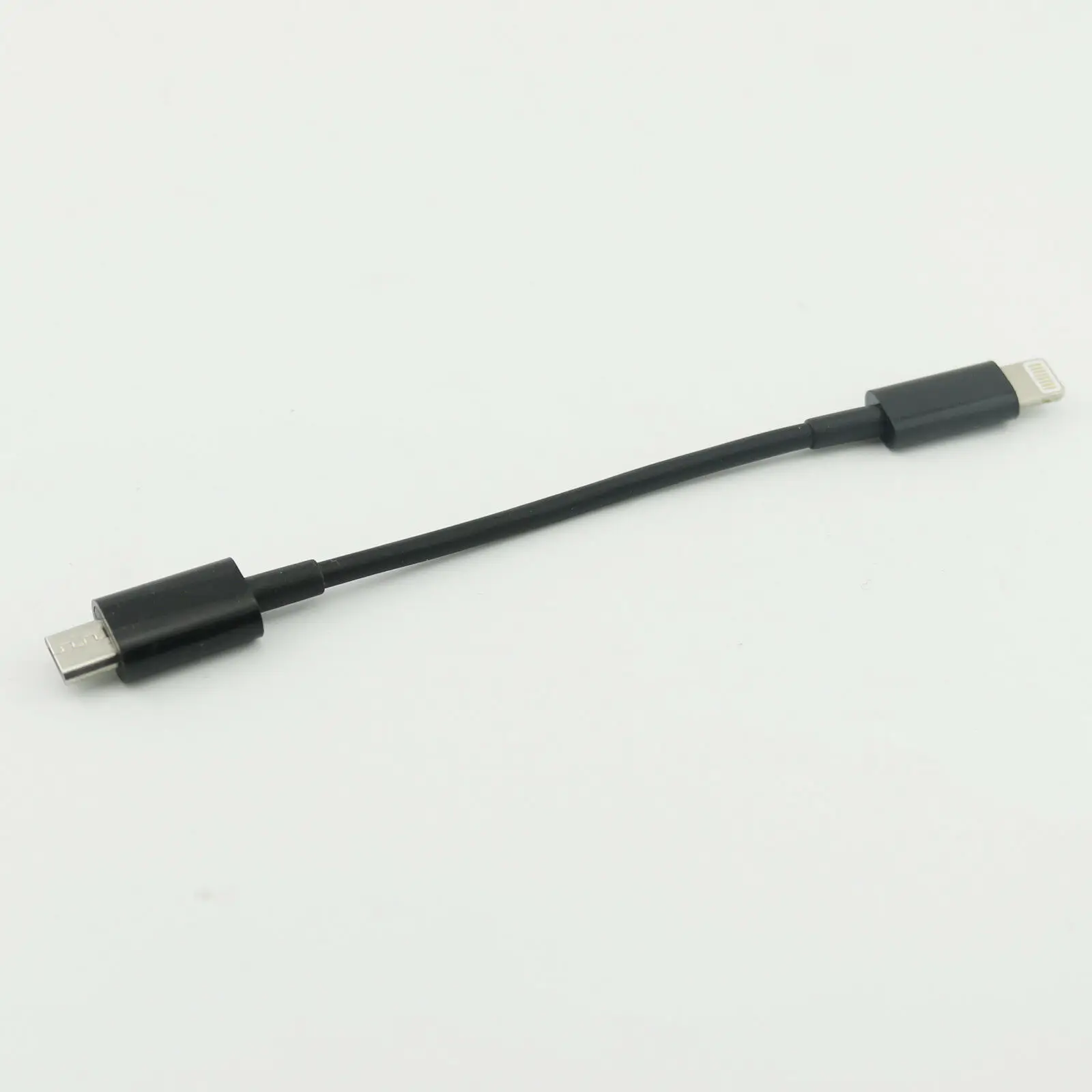 1pcs Micro USB 5Pin Male to Lightning Male Plug Data Charging Adapter Connector Cable 12cm