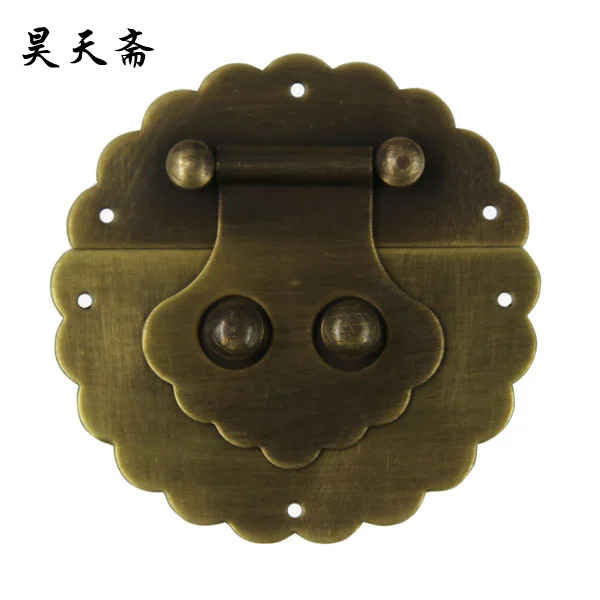 [Haotian vegetarian] antique Chinese antique jewelry box accessories accessories copper box buckle clasp HTN-082 pixel