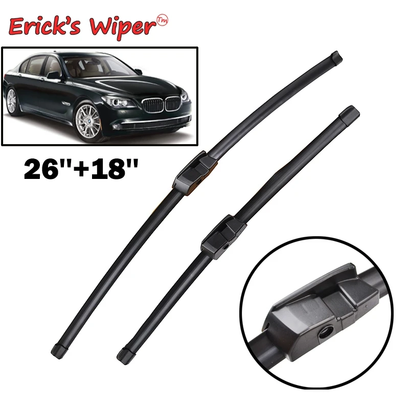 

Erick's Wiper LHD Front Wiper Blades For BMW 7 Series F01 F02 F03 F04 2008 - 2015 Windshield Windscreen Window Brushes 26"+18"