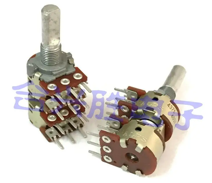 [VK]JAPAN ALPS 16 type potentiometer A50KX4 A50K generator level amplifier 12 feet 9 step points switch