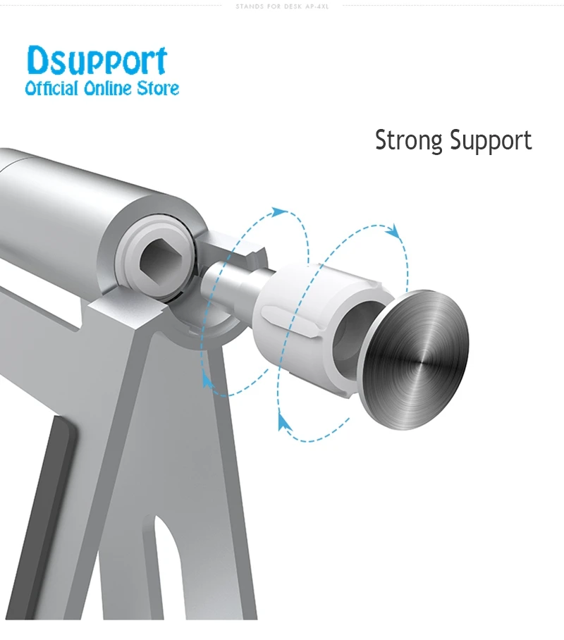 Suporte para tablet com 10 polegadas e a maioria dos tablets, suporte de mesa e celulares com liga de alumínio