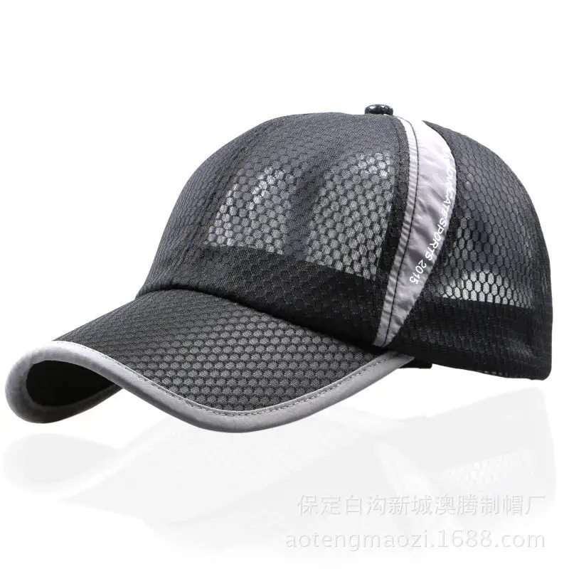 2017 breathable mesh baseball cap fashion mesh truck hat   absorbing perspiration sun hat unisex cool