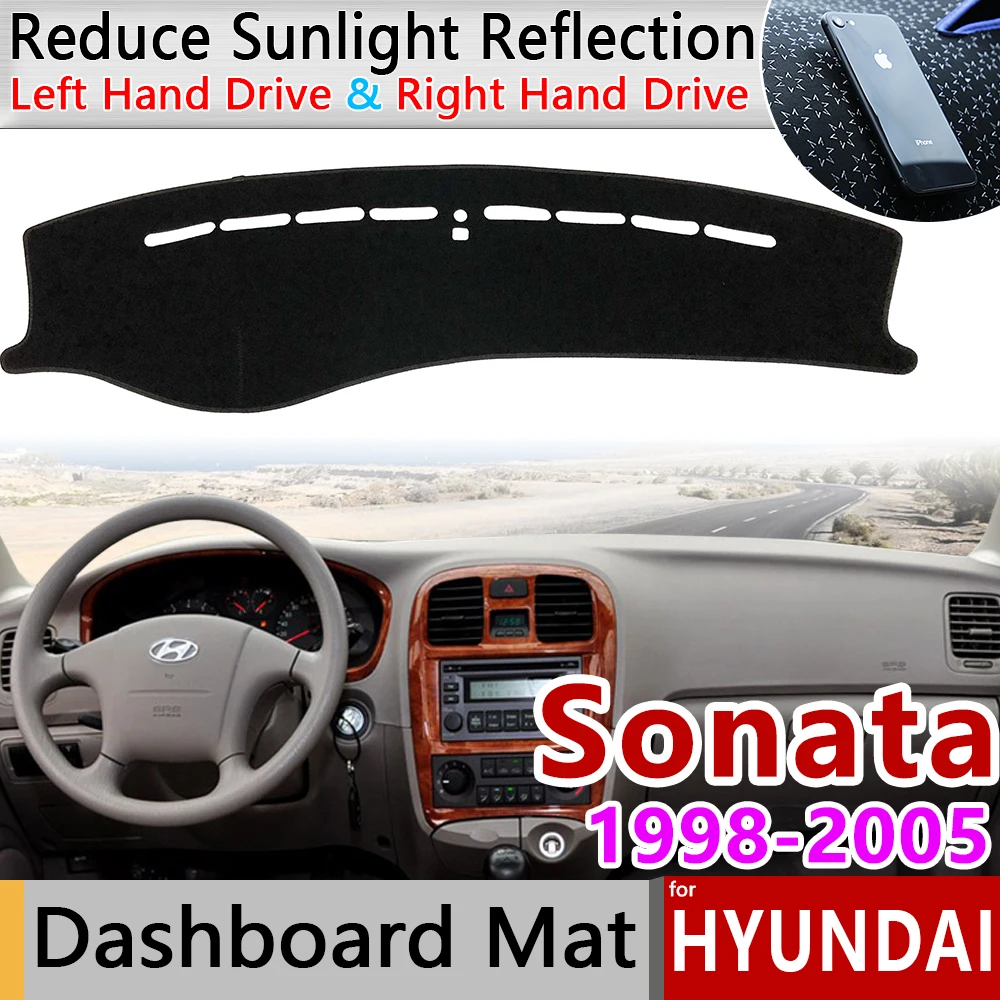 for Hyundai Sonata EF 1998 1999 2000 2001 2002 2003 2004 2005 Anti-Slip Mat Dashboard Cover Sunshade Dashmat Carpet Accessories