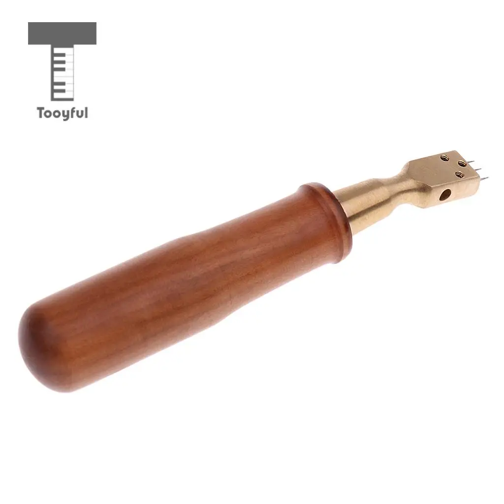 Tooyful Wooden Handle Piano Hammer with 3 Needles Voice Tuning Tool for Pianist Repair Maintenance Kit