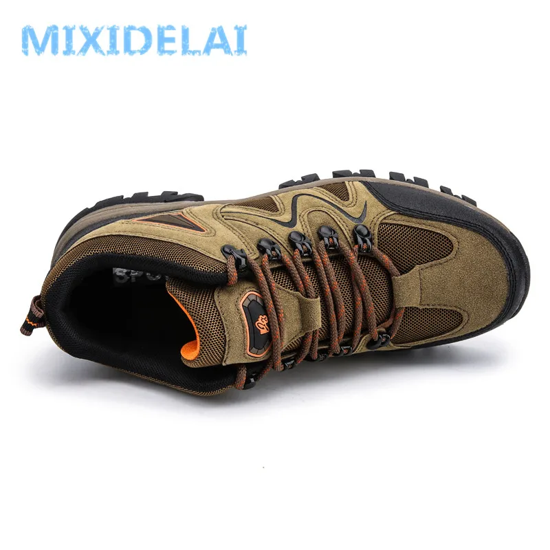 MIXIDELAI 2024 New Brand Spring Fashion Outdoors Sneakers Breathable Men\'s Shoes Mens Combat Desert Casual Shoes Plus Size 36-47