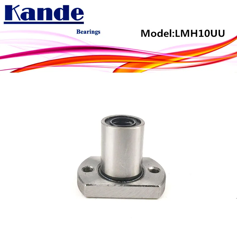 LMH10 UU  1pcs/lot  LMH10UU Round Flange Linear Ball Bearing 10mm LMH10 For 3D printer  SMH10UU Kande Bearings