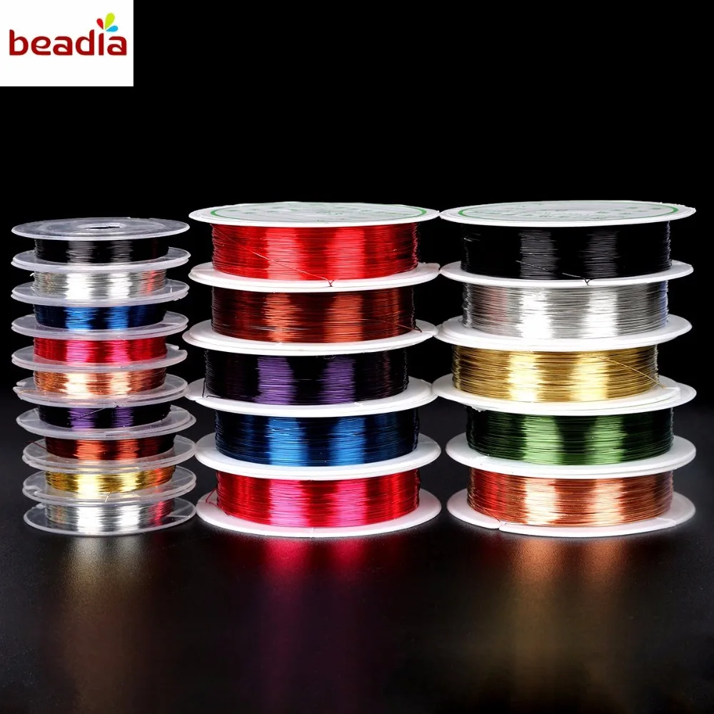 

Dia 0.3mm/0.4mm, 80-150m Sturdy Alloy Copper Wire DIY Beading Wire For Jewelry Making Cord Findings Bracelet Charms Crafts