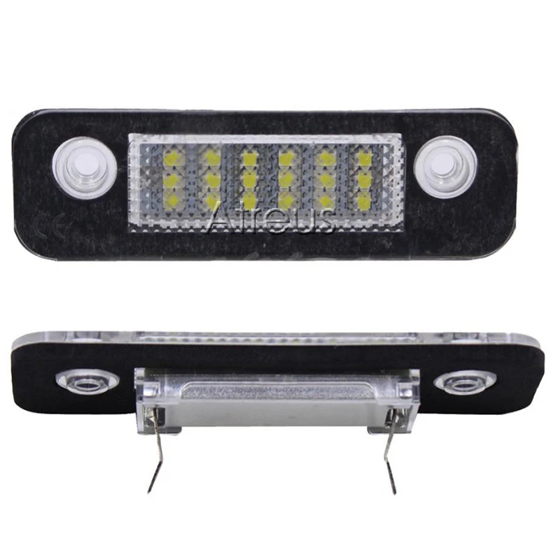 Atreus Car LED License Plate Lights 12V For Ford Mondeo MK2 Fiesta Fusion Accessories White SMD LED Number Plate Lamp Bulb Kit