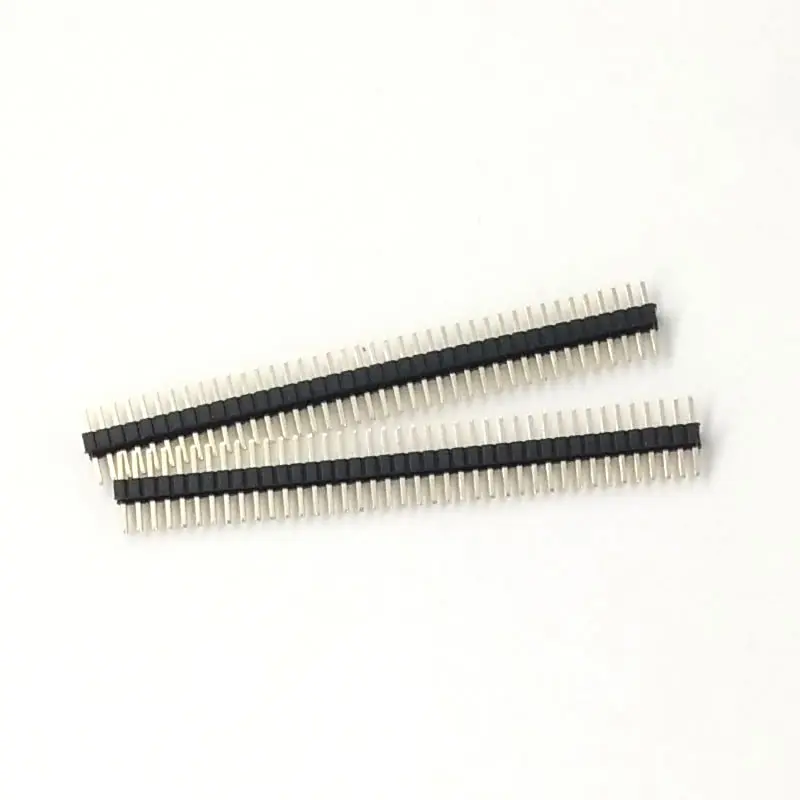 20pcs/LOT pin header male pitch 1.27mm 40 Pin Male Single Row Pin Header Strip 1x40P