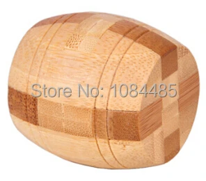 

Classic Barrel-shaped Bamboo Interlocking Burr Puzzle Size 4.5*4.5 CM