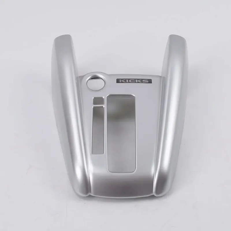 For Nissan Kicks 2017-2021 Interior Inner Central Console Gear Shift Panel Cover Trims ABS Chrome Stickers Car-Styling Accessory