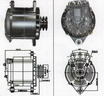 

28V 110A ALTERNATOR JFZ2911Y3B2 B30043701010B FOR 4G18020 4G20020