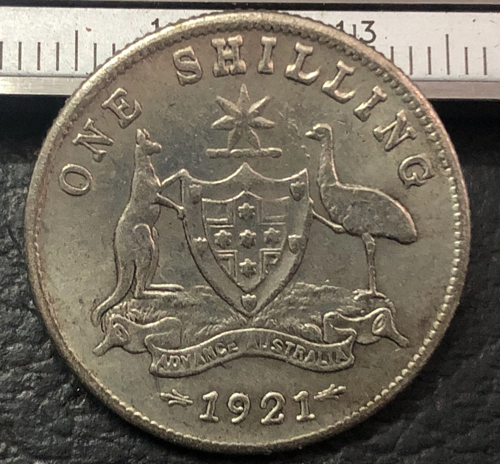 1921 Australia One Shilling- George V Silver Copy Coin