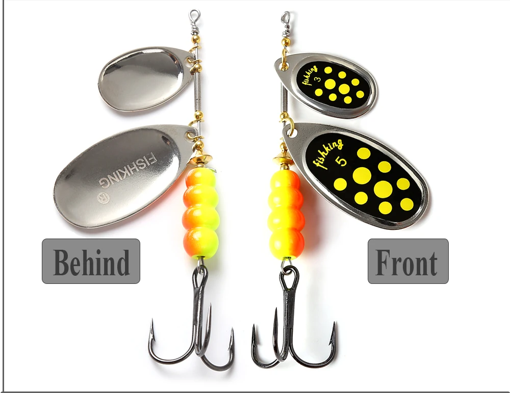 NGB 11cm-25G Messingmaterial Weitwurf-Spinnerbait Metallköder mit Dreifachhaken Angelköder – Detail 4