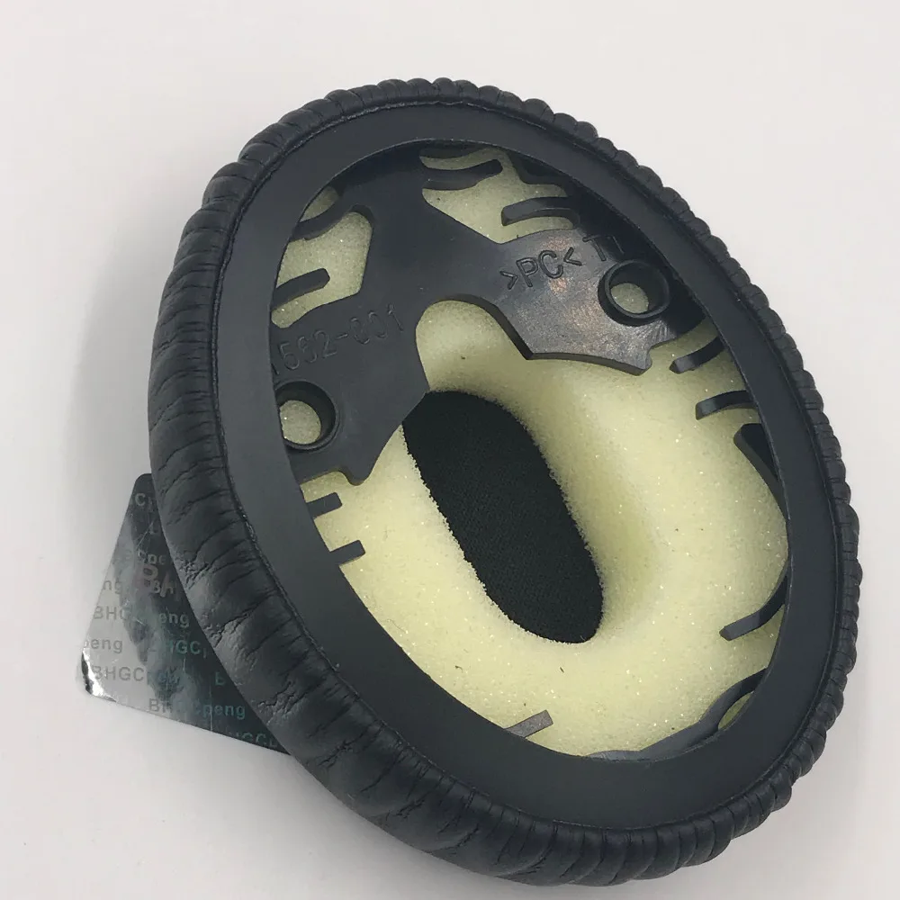Bose QC3 용 가죽 교체용 이어 패드, 헤드폰 용 소프트 쿠션 메모리 폼 + 가죽 50mm 고품질 1 쌍 이어 패드