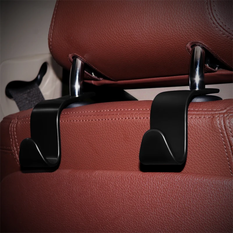 Clip Automotive Car Seat Hook Auto Headrest Hanger Bag Holder for Car Bag Purse Cloth Grocery Coat Storage Auto Fastener