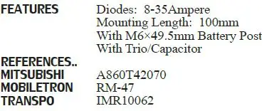 Mới HNROCK Xoay Chiều Chỉnh Lưu 12601600 MIA10008 A860T42070 RM-47 IMR10062 IMR10070 RTF39970